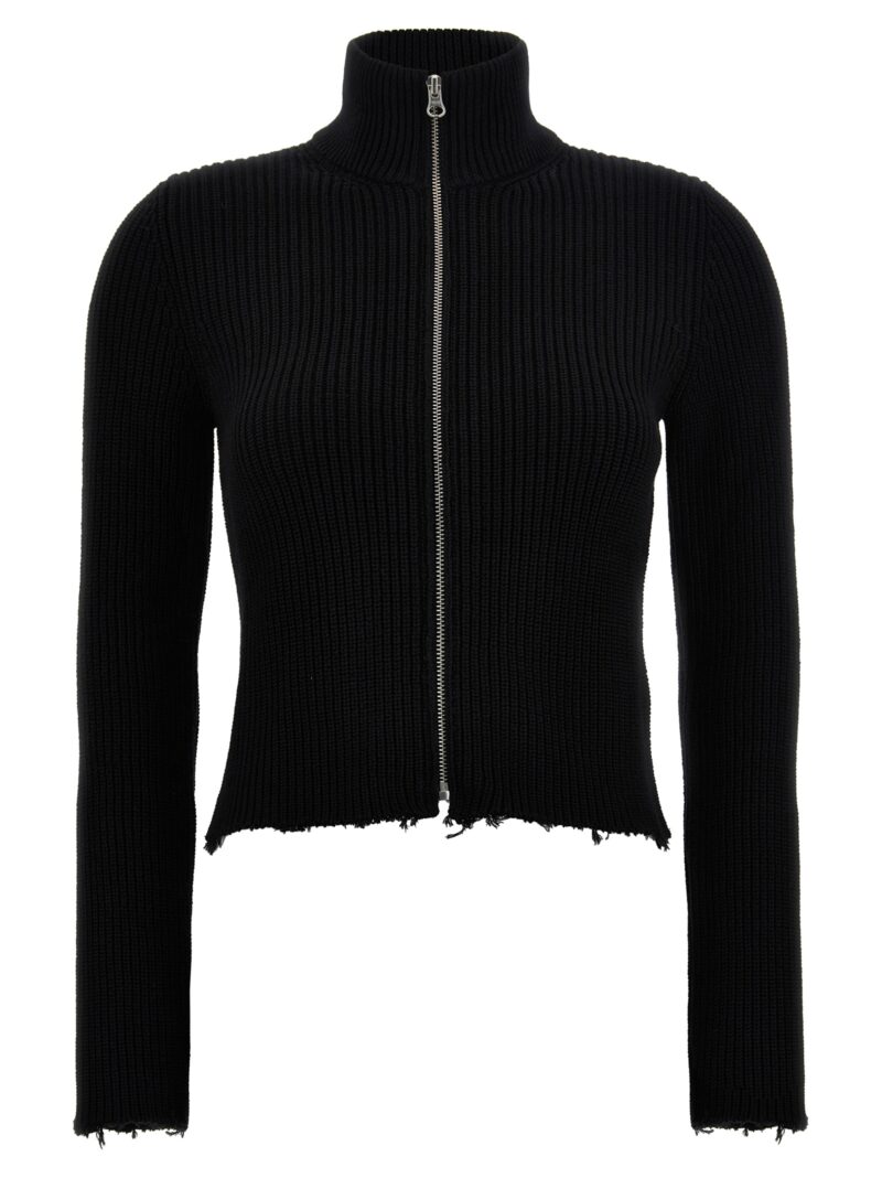 Used ribbed cardigan MM6 MAISON MARGIELA Black