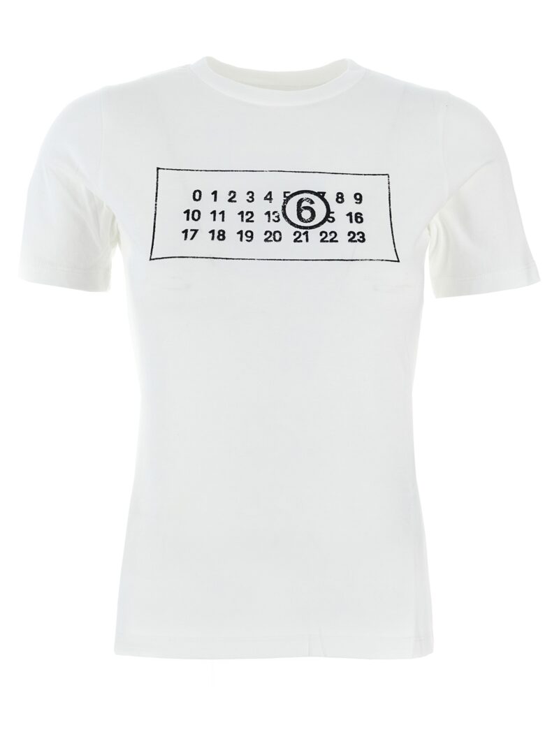 Logo print T-shirt MM6 MAISON MARGIELA White