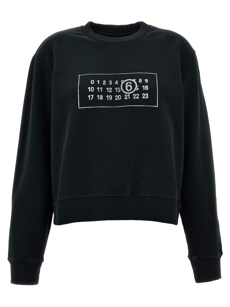 Logo print sweatshirt MM6 MAISON MARGIELA Black