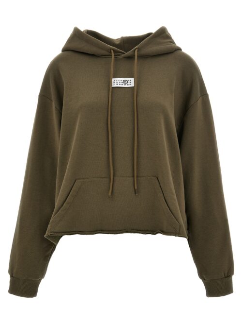 Logo label hoodie MM6 MAISON MARGIELA Green