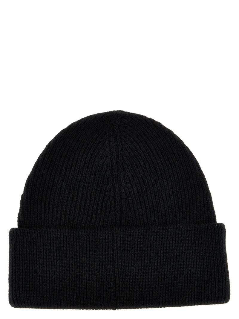 Logo label beanie S52TB0004M13036900 MM6 MAISON MARGIELA White/Black