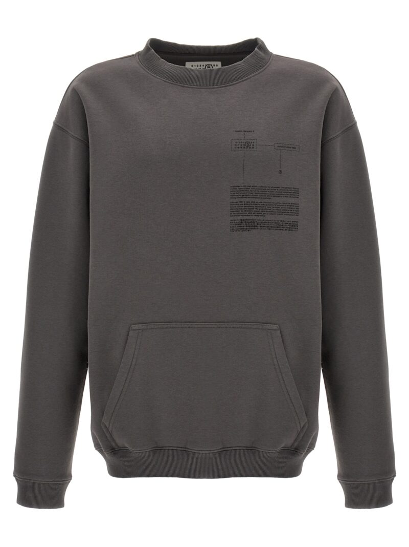 Print sweatshirt MM6 MAISON MARGIELA Gray