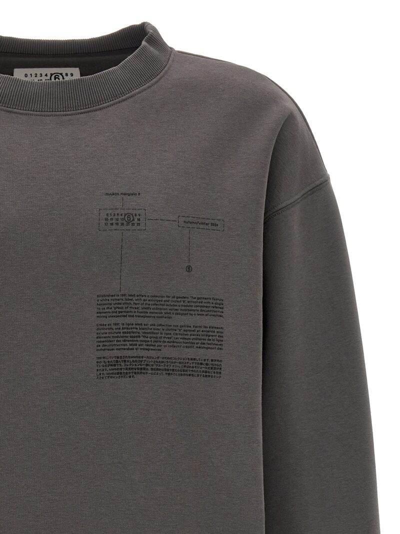 Print sweatshirt Man MM6 MAISON MARGIELA Gray