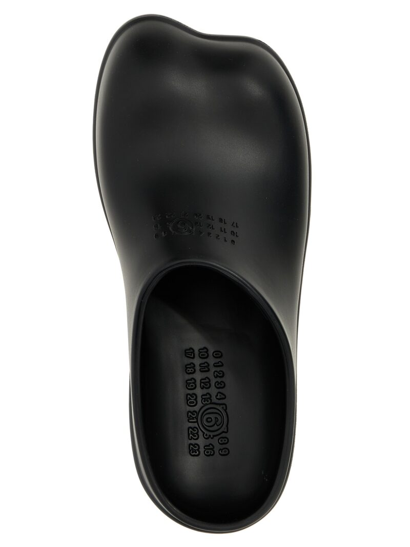 'Anatomic' clog 100% rubber MM6 MAISON MARGIELA Black