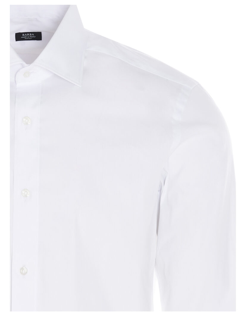 Basic cotton shirt Man BARBA White