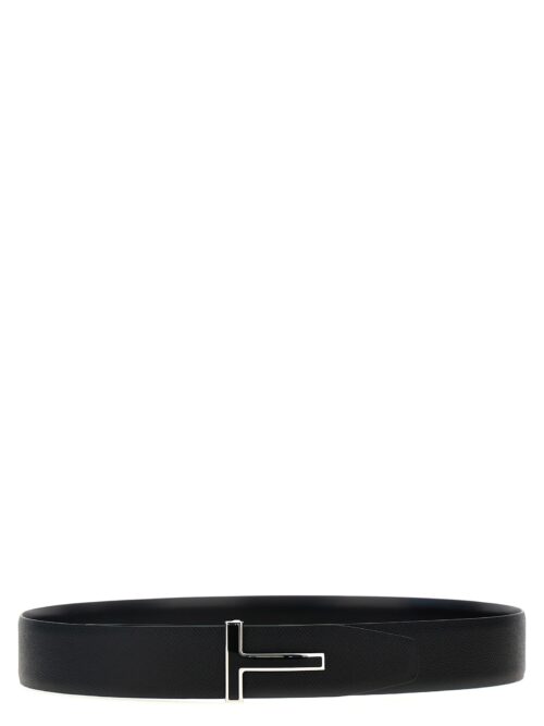 Logo reversible belt TOM FORD Black