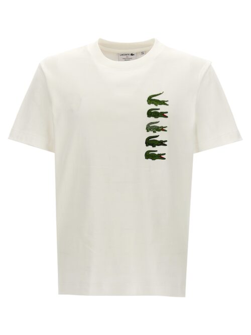 Logo print T-shirt LACOSTE White