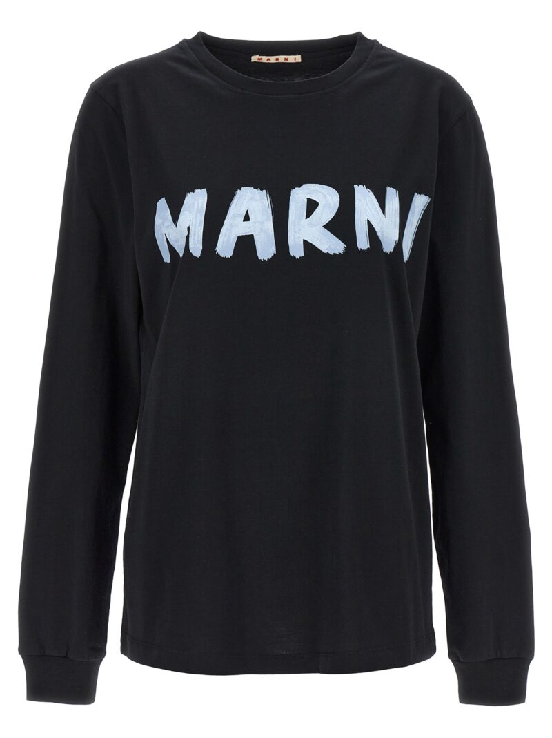 Logo print T-shirt MARNI Black