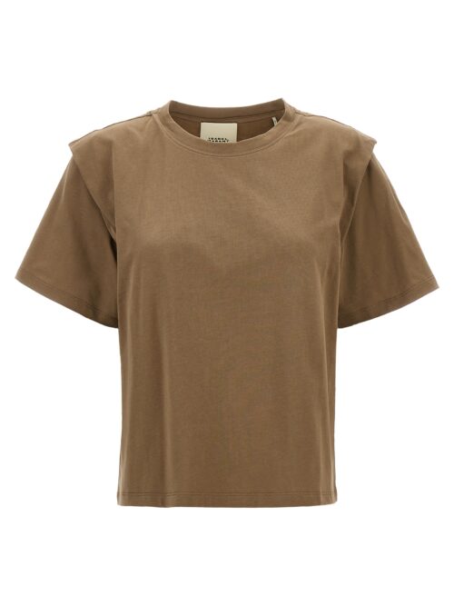 'Zelitos' T-shirt ISABEL MARANT Brown