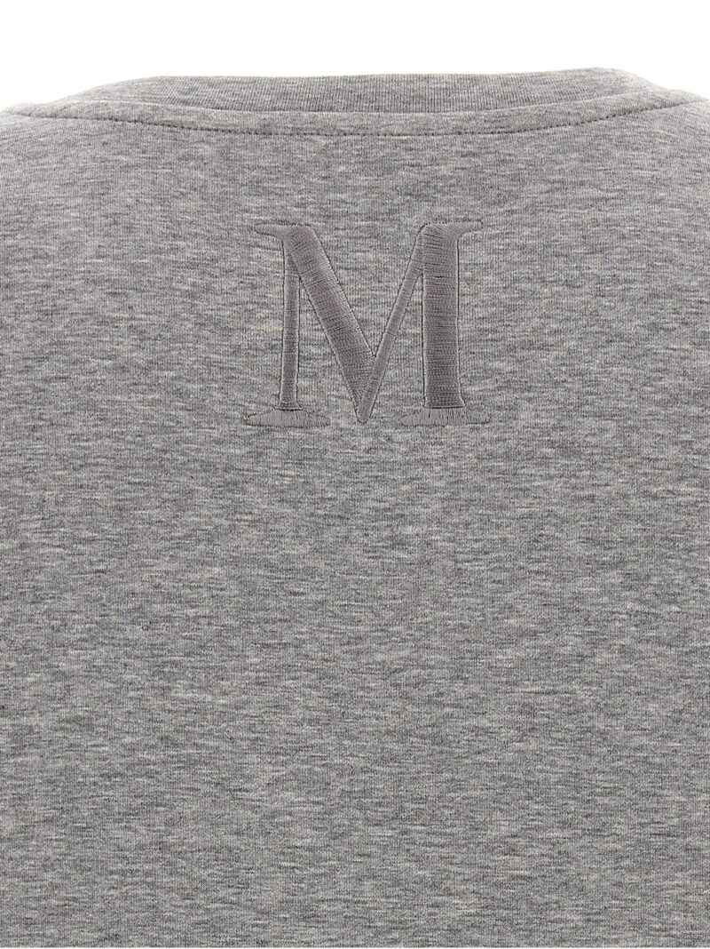 'Tubo' T-shirt 78% cotton 16% polyester 6% elastane MAX MARA 'S Gray