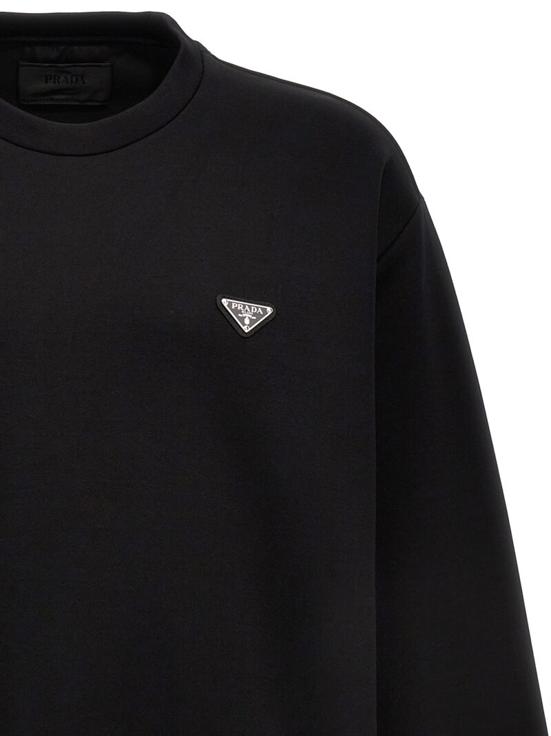 Triangle logo sweatshirt Man PRADA Black