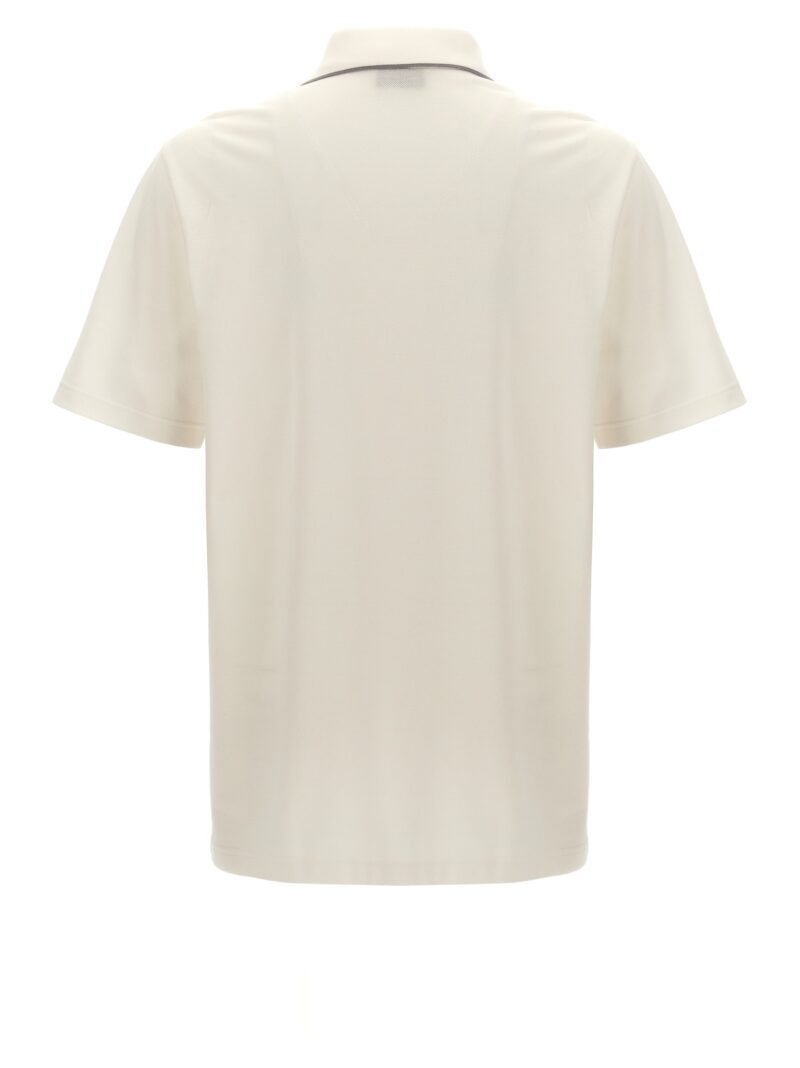 Logo embroidery polo shirt UJPG0LPA6279000 BRIONI White