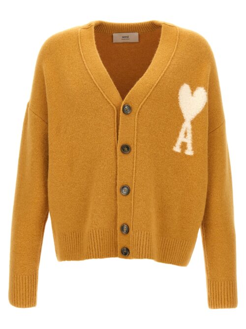 'Ami de Coeur' cardigan AMI PARIS Yellow