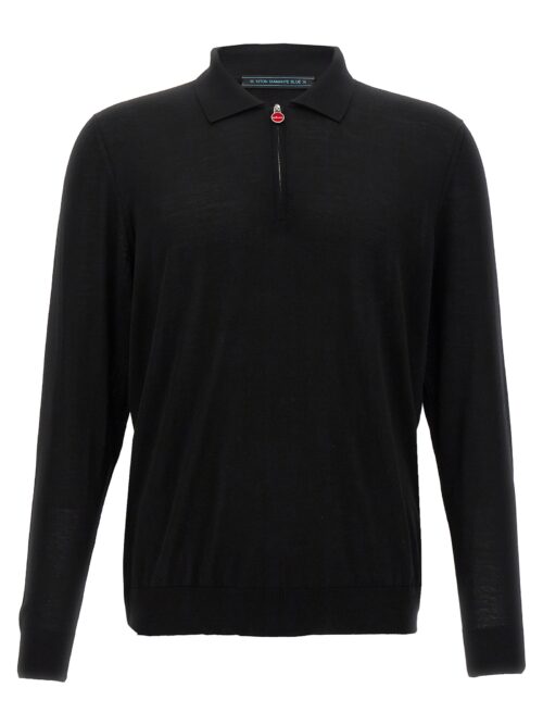 Wool polo shirt KITON Black