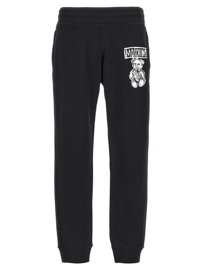 Logo print joggers MOSCHINO White/Black