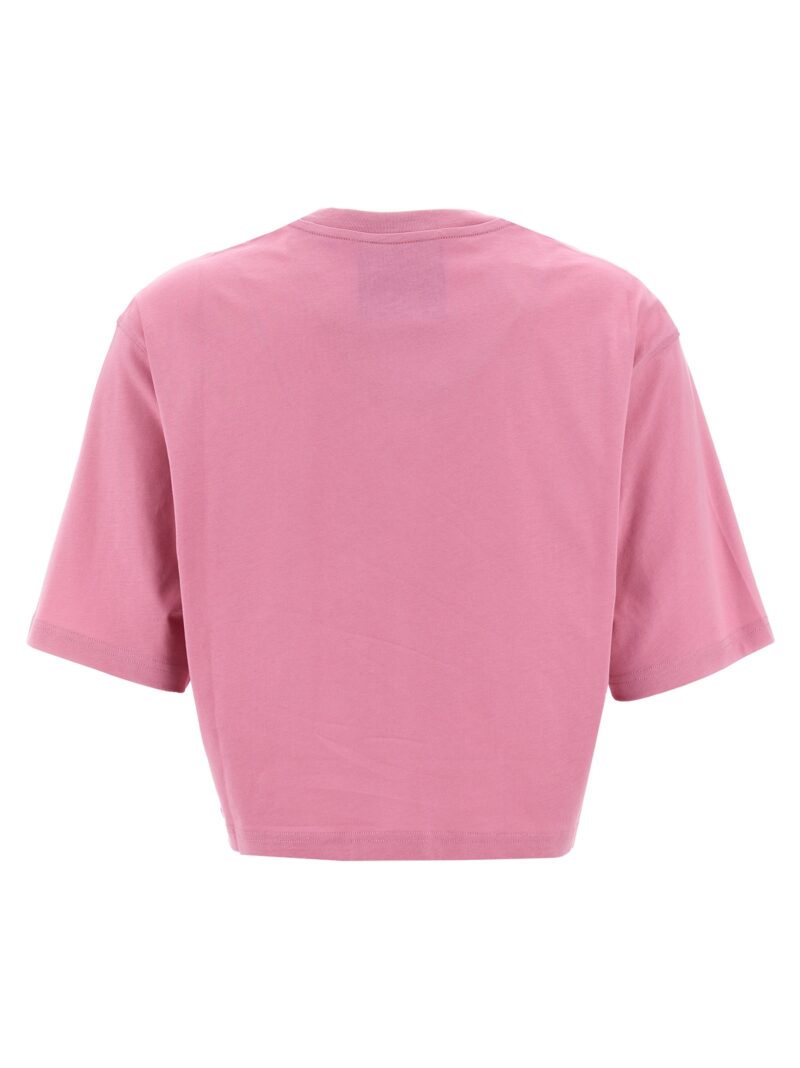 Printed cropped T-shirt V070755411181 MOSCHINO Pink