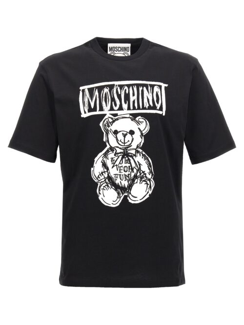 Logo print T-shirt MOSCHINO White/Black