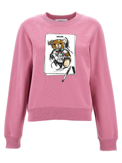 Print sweatshirt MOSCHINO Pink