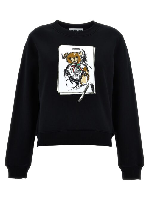 Print sweatshirt MOSCHINO Black