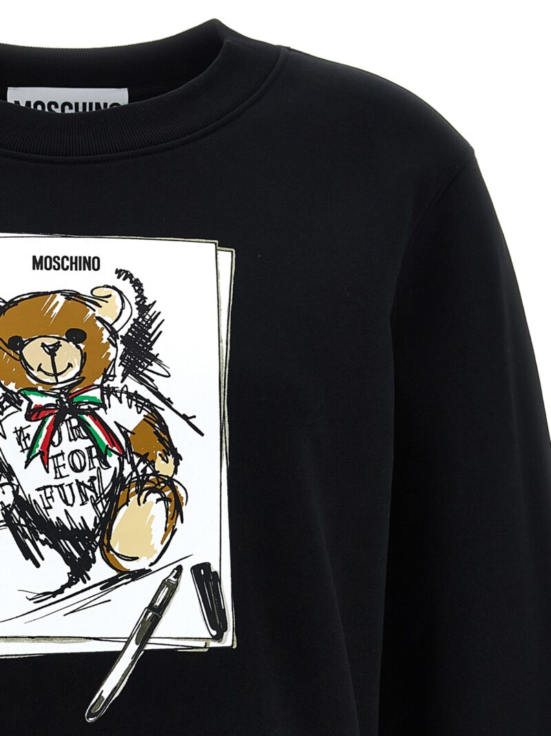 Print sweatshirt Woman MOSCHINO Black