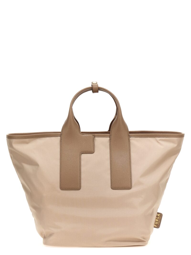 'Piuma L' shopping bag FURLA Beige