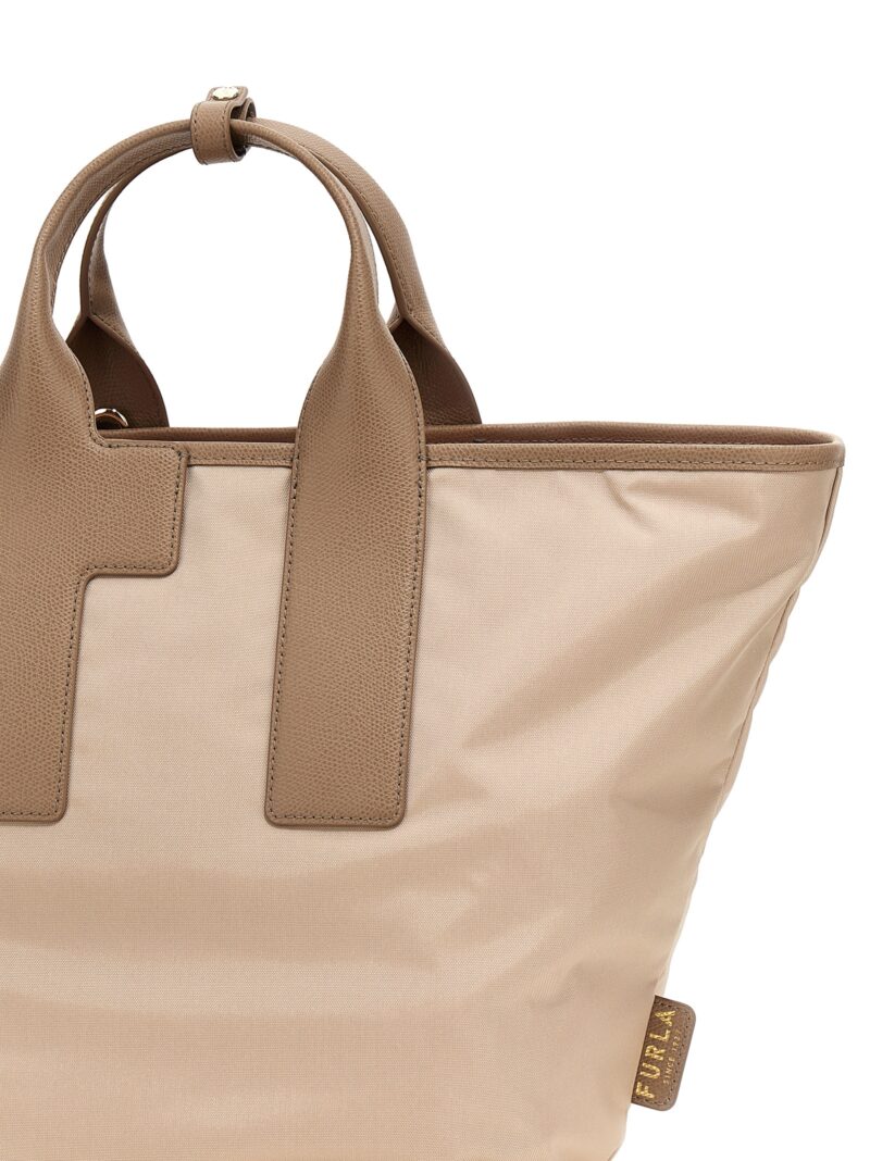 'Piuma L' shopping bag Woman FURLA Beige