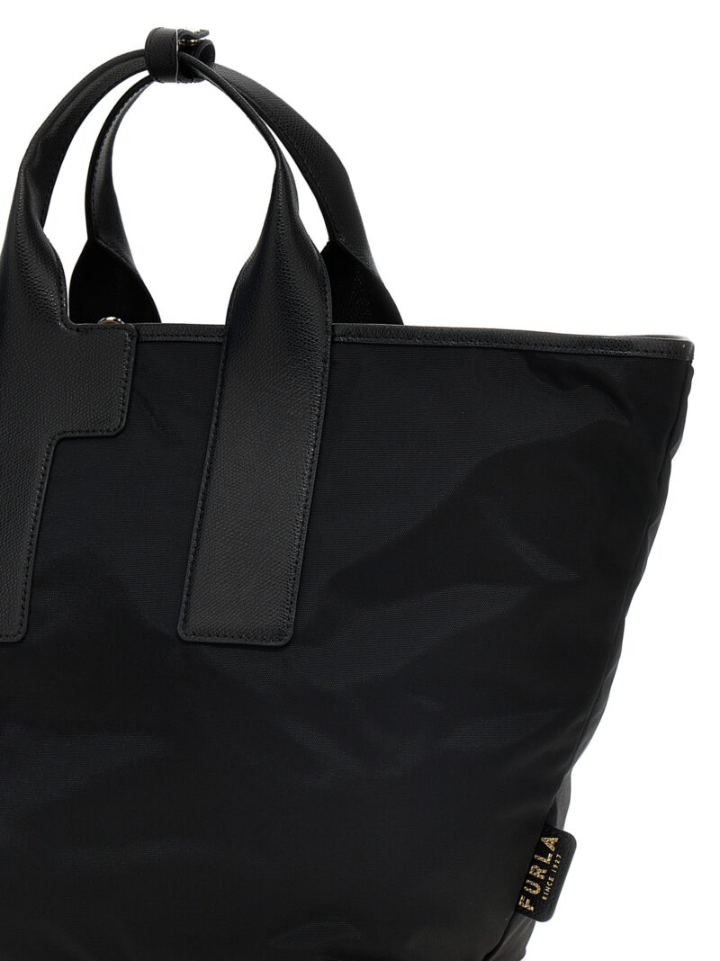 'Piuma L' shopping bag Woman FURLA Black