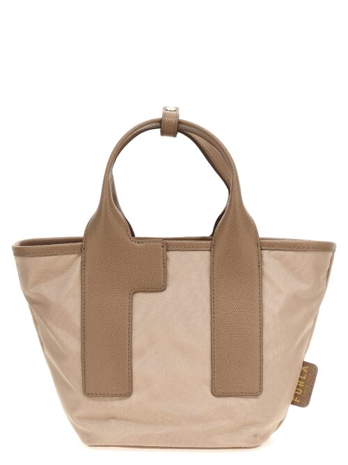 'Piuma S' shopping bag FURLA Beige