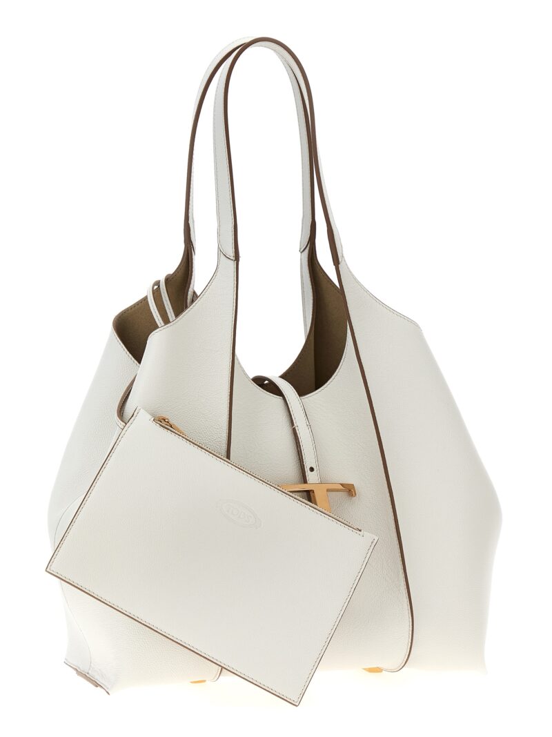 'T timeless' small shopping bag Woman TOD'S White