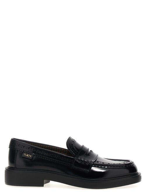 Loafers with openwork pattern TOD'S Black