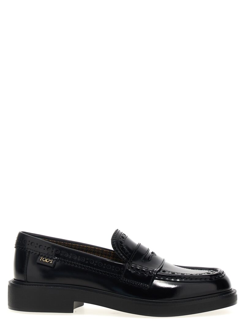 Loafers with openwork pattern TOD'S Black