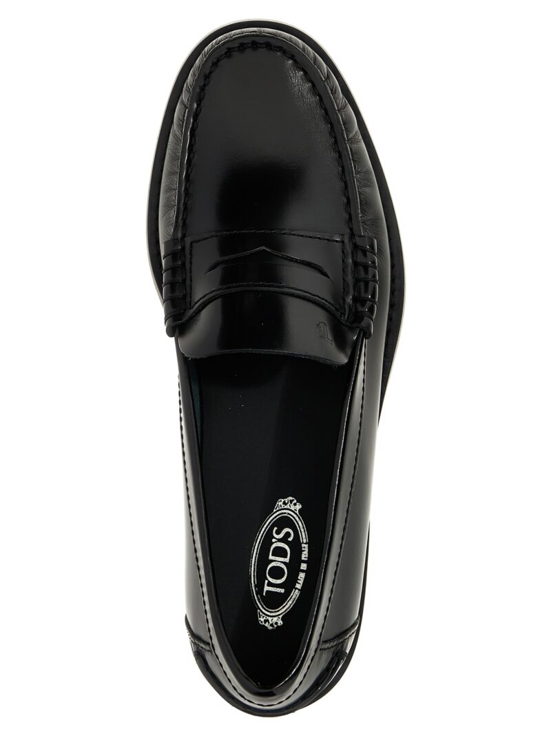 Leather loafers 100% calfskin leather (Bos Taurus) TOD'S Black