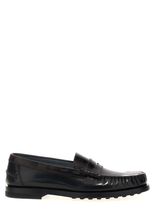 Leather loafers TOD'S Black
