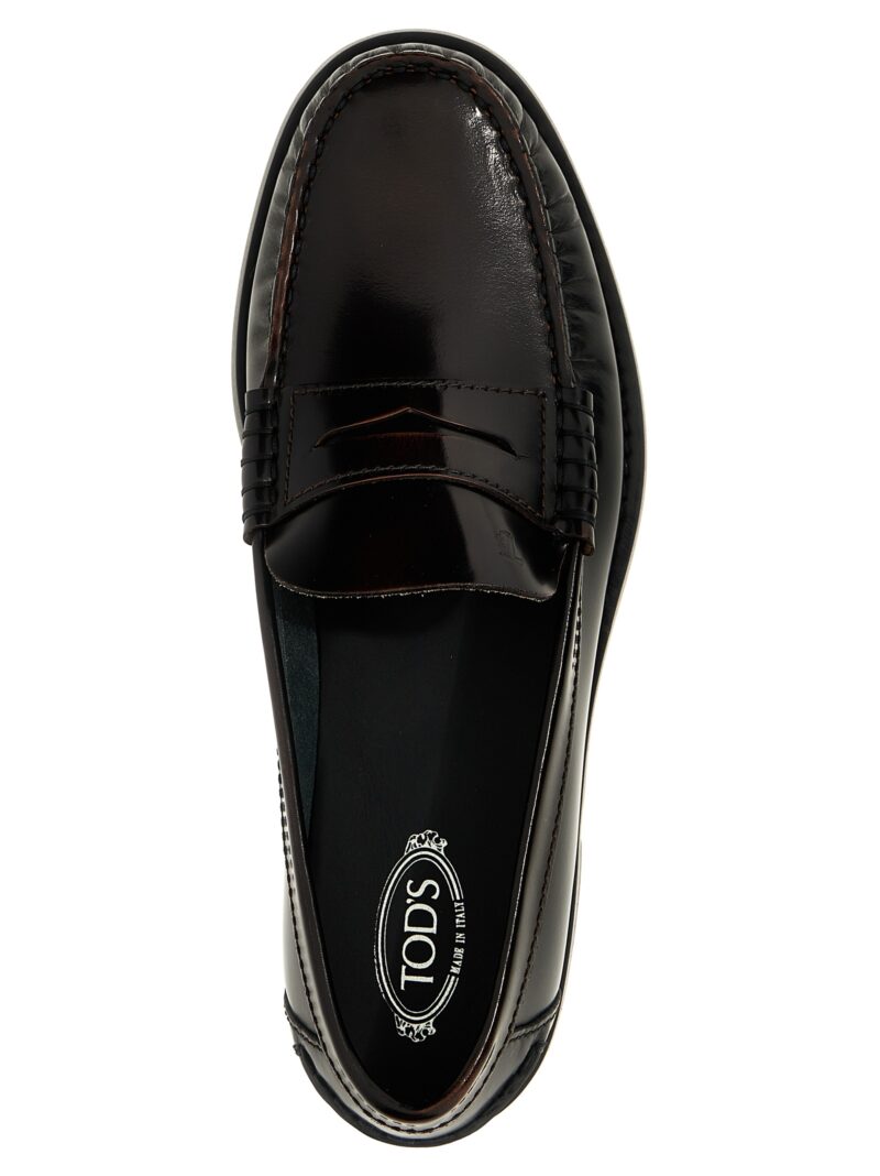 Leather loafers 100% calfskin leather (Bos Taurus) TOD'S Black