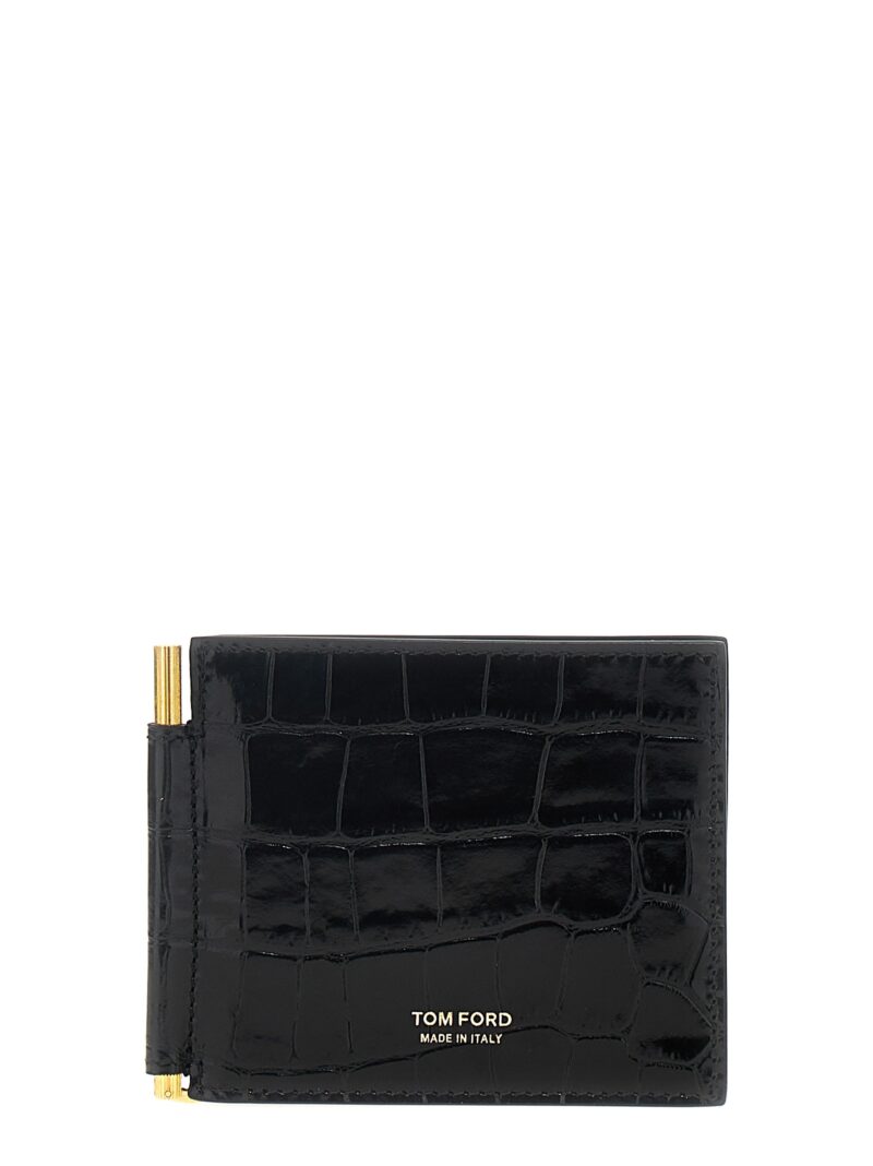 'Money clip' card holder TOM FORD Black