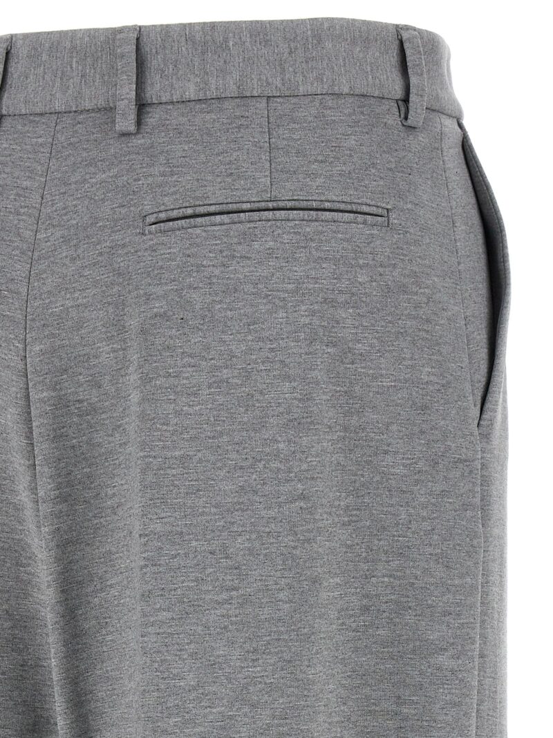 Jersey pants 65% viscose 30% polyamide 5% elastane GIUSEPPE DI MORABITO Gray