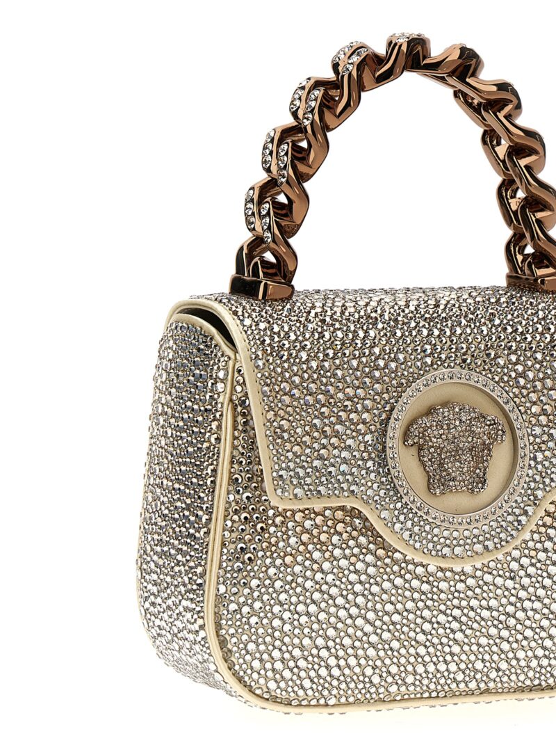 'Medusa' mini handbag Woman VERSACE Beige