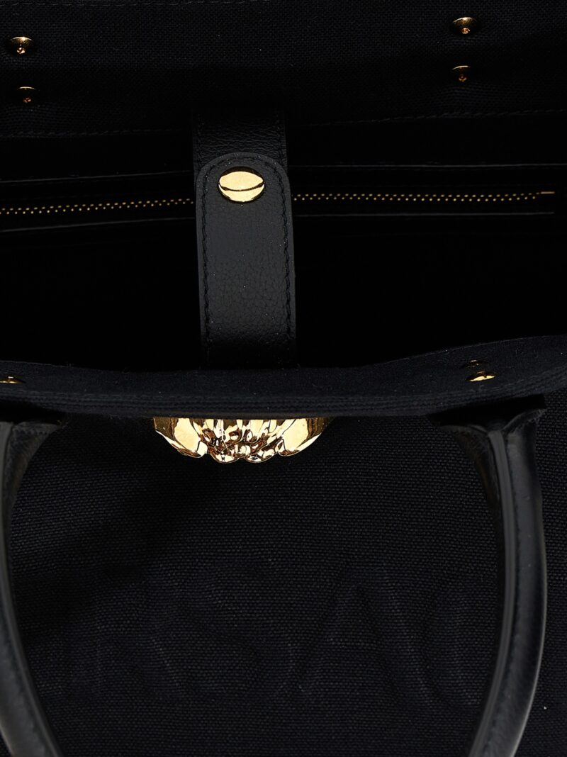 'Versace Allover' small shopping bag  VERSACE Black