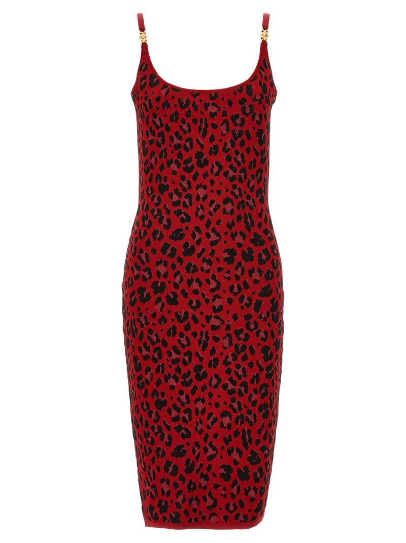 'Medusa' animal dress VERSACE Red