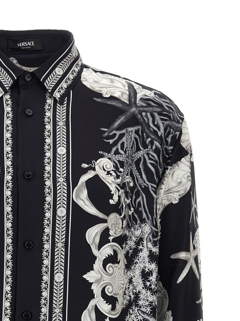 'Barocco Sea' shirt Man VERSACE White/Black