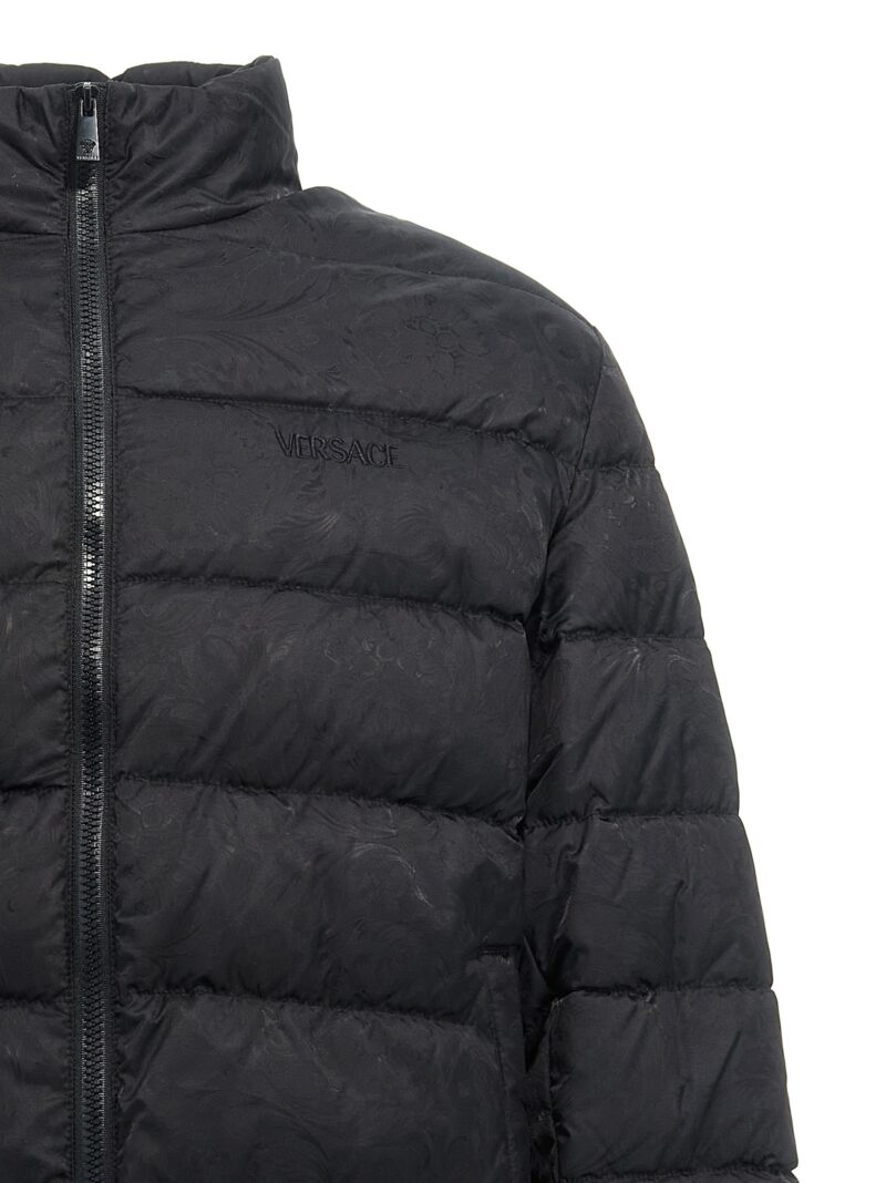 'Barocco' down jacket Man VERSACE Black