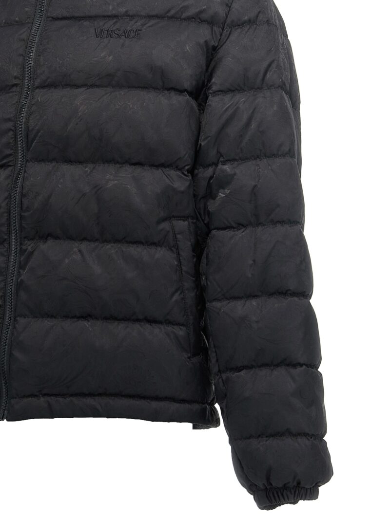 'Barocco' down jacket 100% polyamide VERSACE Black