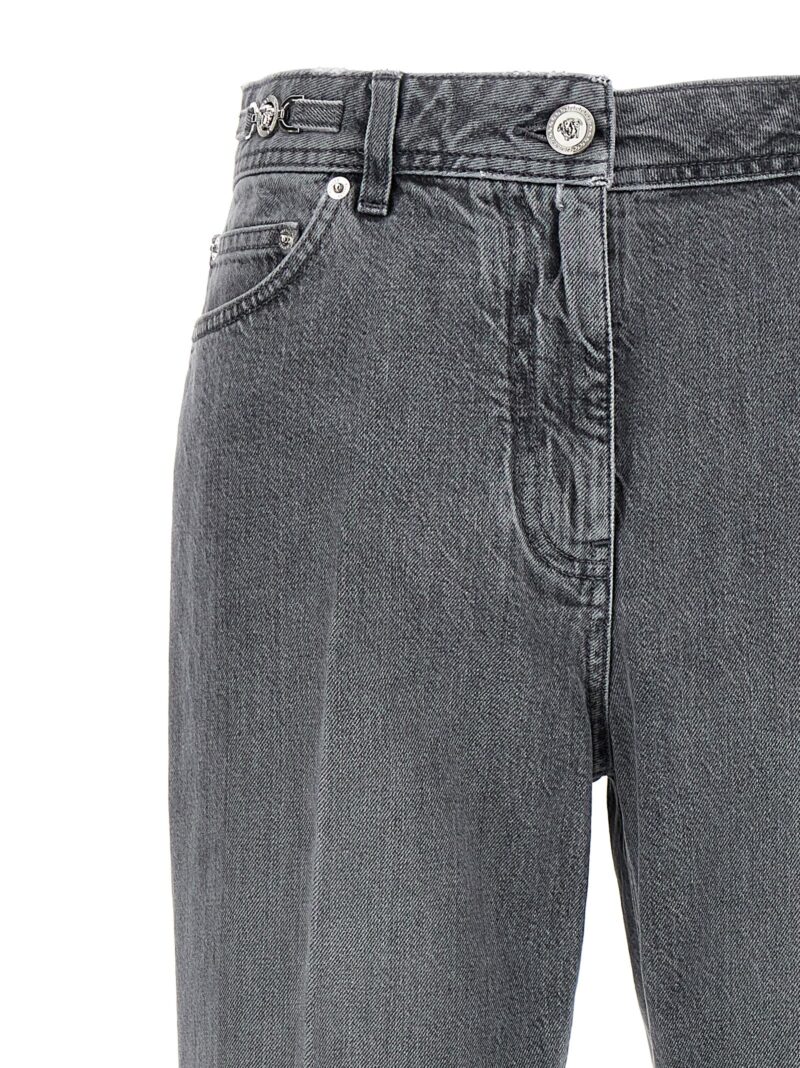 'Medusa '95' boyfriend jeans Woman VERSACE Gray