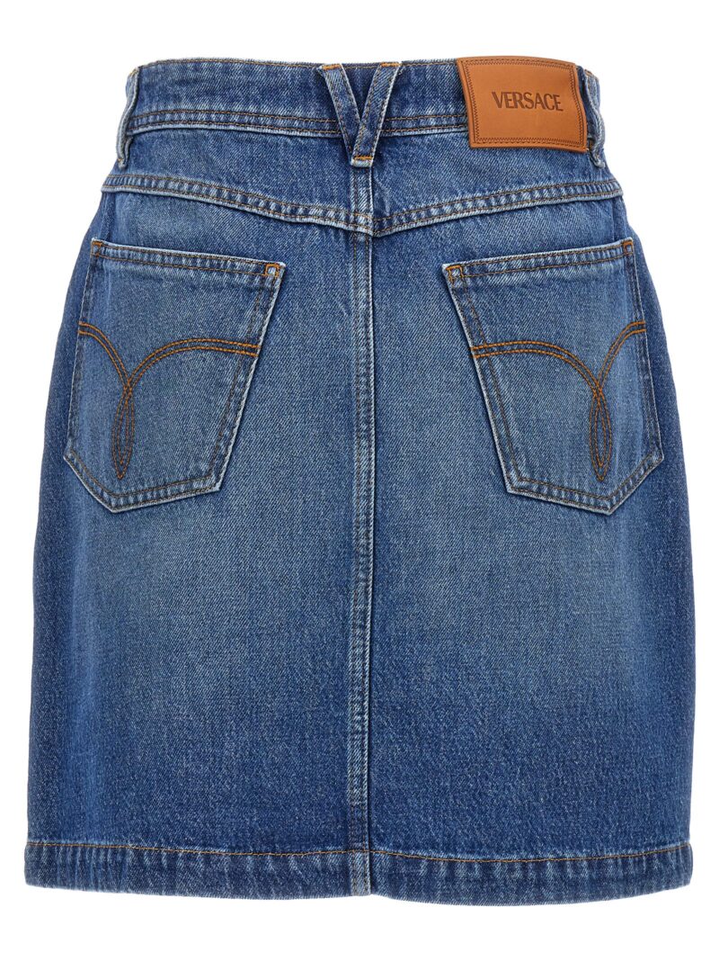 'Medusa '95' denim skirt 10150591A070791D030 VERSACE Blue