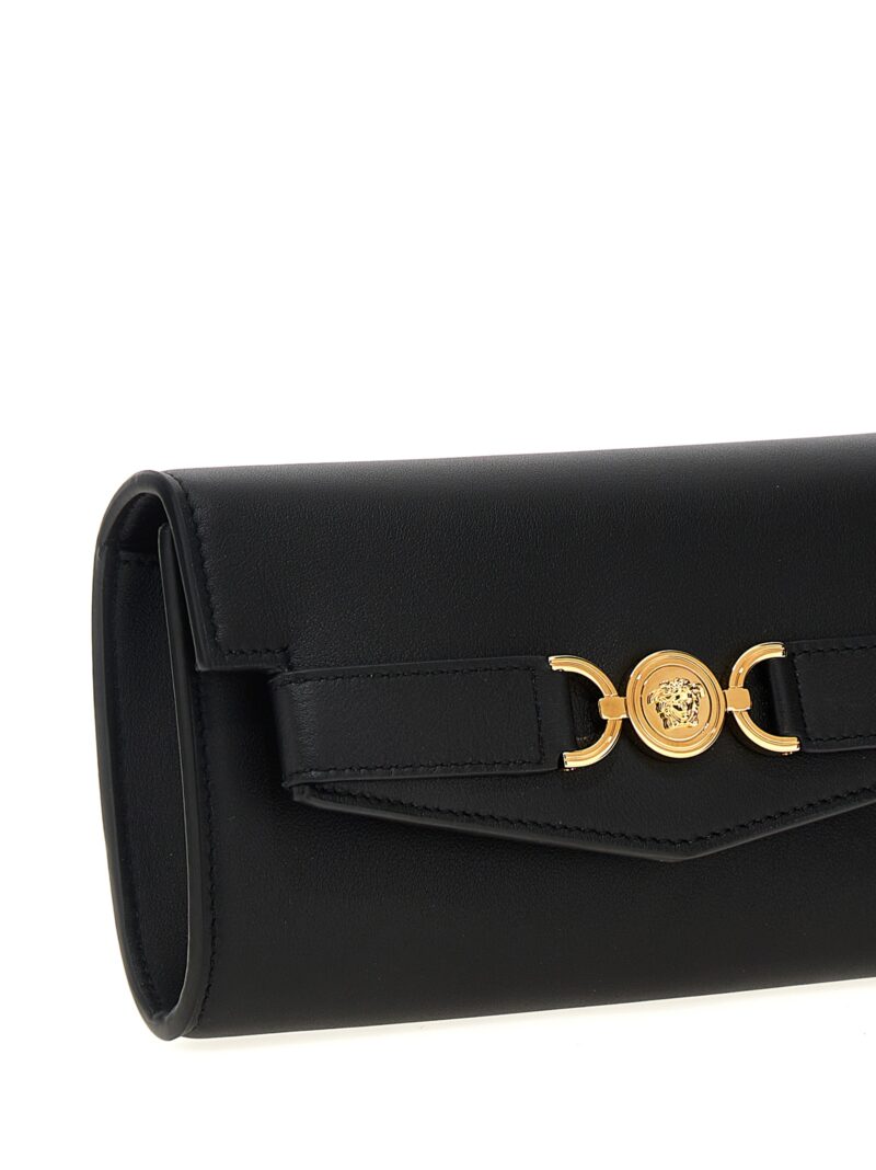 'Medusa '95' wallet on chain Woman VERSACE Black