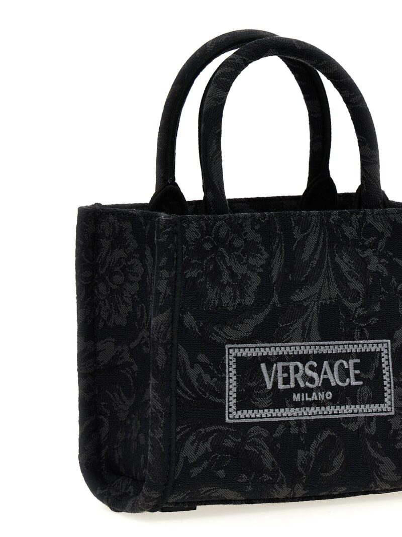 'Extra Small Athena' shopping bag Woman VERSACE Black