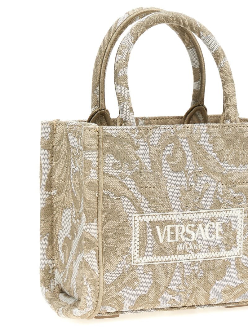 'Extra Small Athena' shopping bag Woman VERSACE Beige