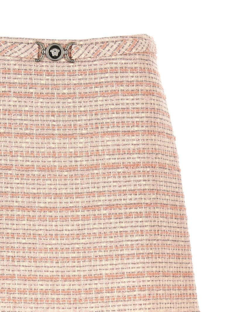 'Medusa '95' tweed skirt Woman VERSACE Pink