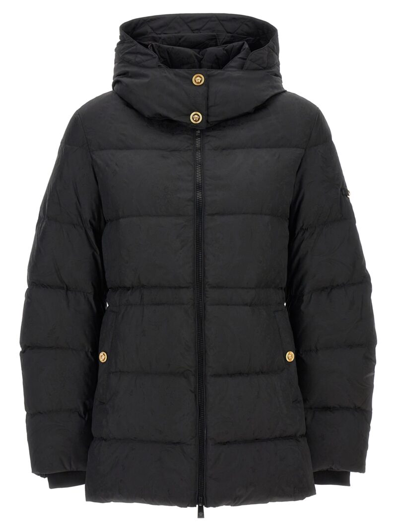 'Barocco' down jacket VERSACE Black