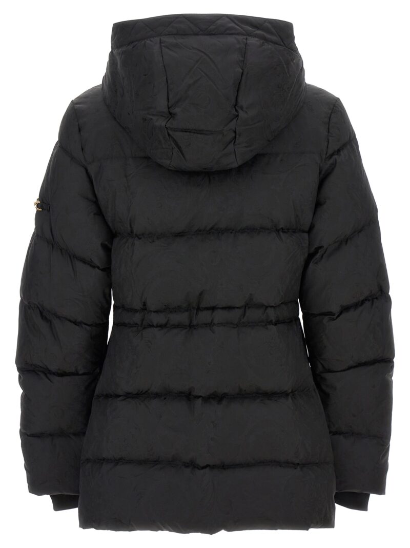 'Barocco' down jacket Woman VERSACE Black